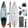 Cascade 11'2" SUP e Kayak Gonfiabile 2 in 1 | Aqua Marina Aqua Marina CASCADE 11'2" SUP e Kayak Gonfiabile Ibrido BT-24CAP