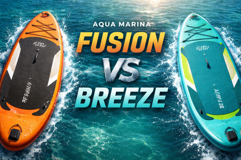 Confronto Aqua Marina Breeze vs Fusion tavole SUP gonfiabili in acqua